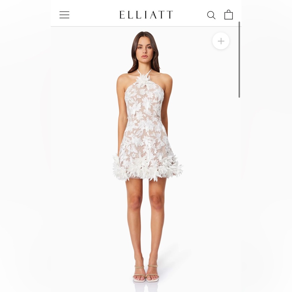 Elegant White Floral Dress